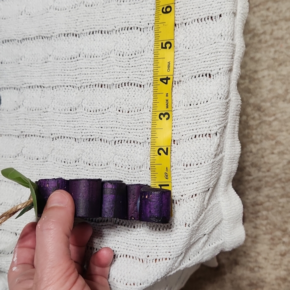 Hand Crafted Purple Grapes Wine Corks Ornaments Set of 9 - Picture 7 of 7